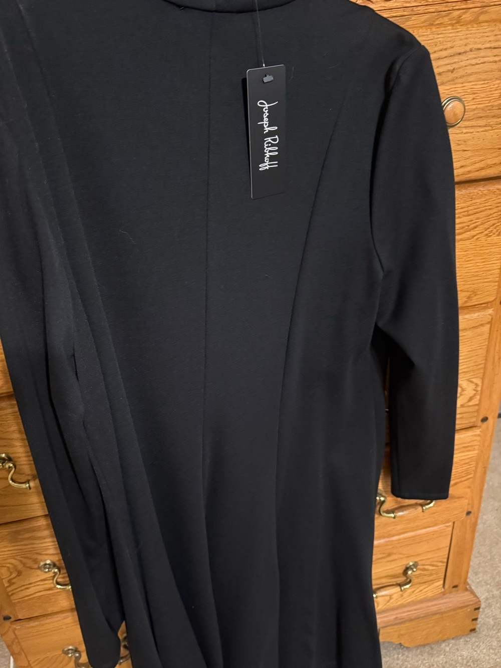 Women's Black Long-Sleeve Zip-Front jacket coat Joseph Ribkoff  NWT Size 14 - Picture 5 of 5